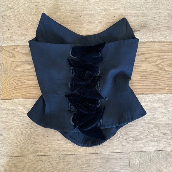 Mother of All - Nemesis Strapless Corset Top in Black - Picture 2 of 6